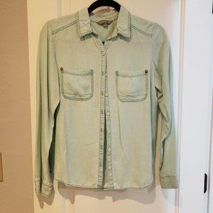 Mint Green Rubbish Button Down